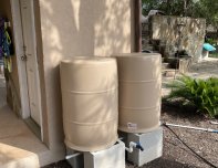 2-Barrel BlueBarrel System painted tan