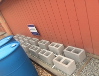 rain barrel foundation
